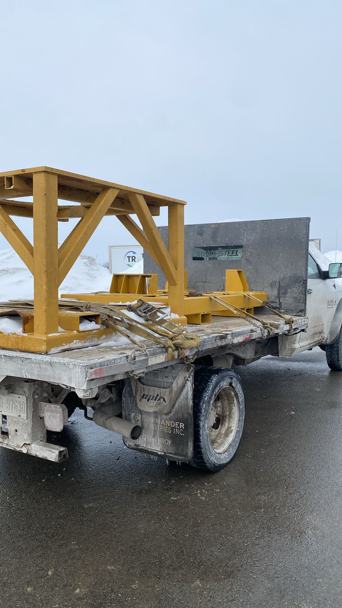 Steady Steel delivery truck loaded with steel orders